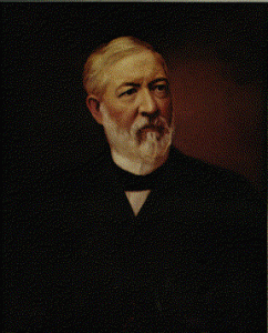 Oil portrait of James G. Blaine