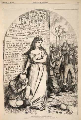 The Chinese Question by Thomas Nast, Harper's Weekly, February 18, 1871