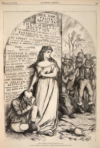 "The Chinese Question" by Thomas Nast for Harper's Weekly. Feb. 2, 1871